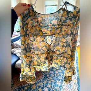 Floral. Free People. Size L